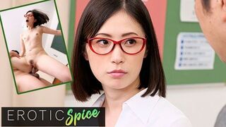 Deviante Cute Japanese wife cheats with her teacher colleague and gets a wet creamy pussy creampie - porn video