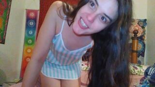 Brushing my Long Brunette Hair Flashing My Hirsute Bush Pussy Hair Fetish Onlyfans ManyVids Slut OF - porn video