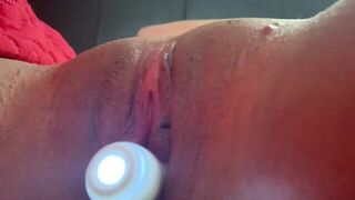 Moaning Loud and Squirting Hard using Vibator - porn video
