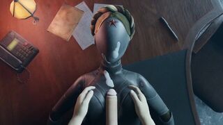 Atomic Heart No Hands White guy tits fuck Robot Girl Big Boobs Cum on the face Titjob Animation - porn video