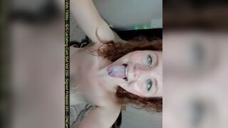 Haylee love cum long tongue - porn video