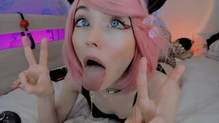 SILLY UWU ANIME GIRL DROOLING WITH AHEGAO FACE - porn video